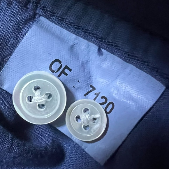 HARTFORD – PREMIUM PAT GRANDAD-COLLAR Button Up Shirt Size XXL Blue - Picture 7 of 11